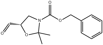 3-Oxazolidinecarboxylic acid, 5-forMyl-2,2-diMethyl-, phenylMethyl ester, (5S)-分子式结构图