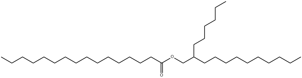 Hexadecanoic acid, 2-hexyldodecyl ester分子式结构图