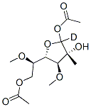 D-Galactofuranoside-6-C-d, methyl 3,5-di-O-methyl-, diacetate分子式结构图