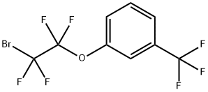 1-(2-溴-1,1,2,2-四氟乙氧基)-3-(三氟甲基)苯分子式结构图