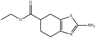 2-氨基-4,5,6,7-四氢苯并噻唑-6-羧酸乙酯分子式结构图