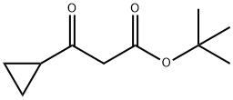 3-环丙基-3-氧代丙酸叔丁酯分子式结构图