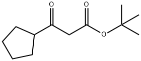 3-环戊基-3-氧代丙酸叔丁酯分子式结构图