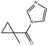 1H-Imidazole,1-[(1-methylcyclopropyl)carbonyl]-(9CI)分子式结构图