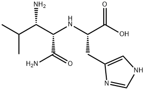 N-(2-amino-1-(aminocarbonyl)-3-methylbutyl)histidine分子式结构图