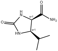 4-Imidazolidinecarboxamide,5-(1-methylethyl)-2-oxo-,cis-(9CI)分子式结构图