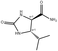 4-Imidazolidinecarboxamide,5-(1-methylethyl)-2-oxo-,trans-(9CI)分子式结构图