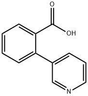 2-(3-吡啶)苯甲酸分子式结构图