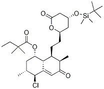 4-tert-ButyldiMethylsilyl-5'-chloro-6'-oxo SiMvastatin分子式结构图