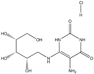 5-Amino-6-(D-ribitylamino)uracil (hydrochloride)分子式结构图