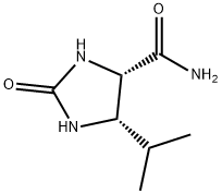 4-Imidazolidinecarboxamide,5-(1-methylethyl)-2-oxo-,(4S-cis)-(9CI)分子式结构图