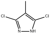 1H-Pyrazole,3,5-dichloro-4-methyl-(9CI)分子式结构图