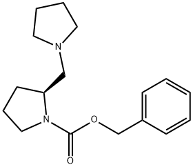 2-PYRROLIDIN-1-YLMETHYL-PYRROLIDINE-1-CARBOXYLIC ACID BENZYL ESTER分子式结构图