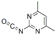 Pyrimidine, 2-isocyanato-4,6-dimethyl- (9CI)分子式结构图