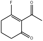 2-Cyclohexen-1-one, 2-acetyl-3-fluoro- (9CI)分子式结构图