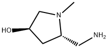 3-Pyrrolidinol,5-(aminomethyl)-1-methyl-,(3R-trans)-(9CI)分子式结构图