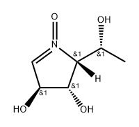 2H-Pyrrole-3,4-diol, 3,4-dihydro-2-(1-hydroxyethyl)-, 1-oxide, [2R-分子式结构图