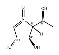 2H-Pyrrole-3,4-diol, 3,4-dihydro-2-(1-hydroxyethyl)-, 1-oxide, [2S-分子式结构图