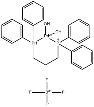 [Pd(dppp)(H2O)2](BF4)2分子式结构图