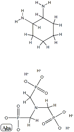 diamminecyclohexanoaminotrismethylenephosphonatoplatinum(II)分子式结构图