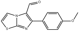 6-(4-METHOXY-PHENYL)-IMIDAZO[2,1-B]THIAZOLE-5-CARBOXALDEHYDE分子式结构图