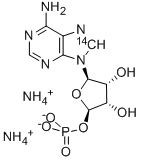 ADENOSINE-8-14C 5'-MONOPHOSPHATE DIAMMONIUM SALT分子式结构图