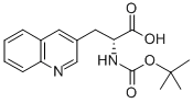 (R)-2-((叔丁氧羰基)氨基)-3-(喹啉-3-基)丙酸分子式结构图