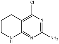 4-氯-5,6,7,8-四氢吡啶并[2,3-D]嘧啶-2-胺分子式结构图