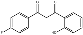 1-(4-氟苯基)-3-(2-羟基苯基)丙烷-1,3-二酮分子式结构图