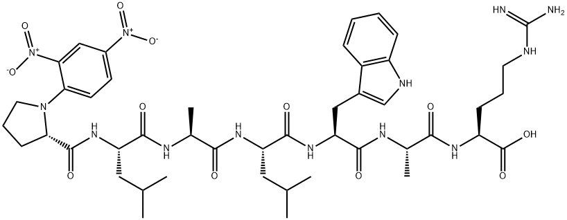 DNP-PRO-LEU-ALA-LEU-TRP-ALA-ARGDNP-PRO-LEU-GLY-MET-TRP-SER-ARGCYS-THR-THR-HIS-TRP-GLY-PHE-THR-LEU-CYS分子式结构图