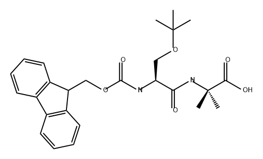 FMOC-SER(TBU)-AIB-OH分子式结构图