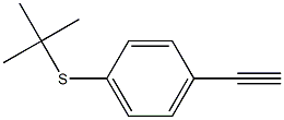 1-TERT-BUTYLTHIO-4-ETHYNYLBENZENE分子式结构图