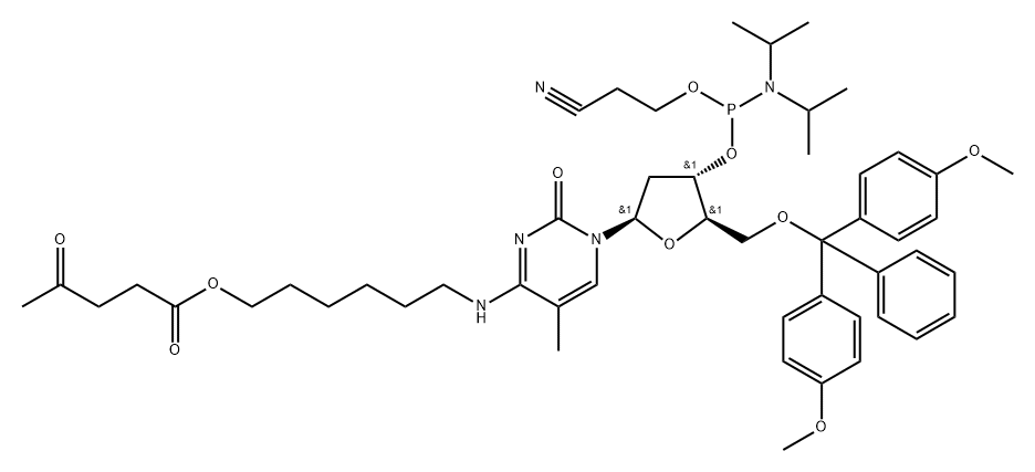 5'-O-[bis(4-methoxyphenyl)phenylmethyl]-2'-deoxy-N-[6((1,4分子式结构图