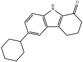 6-CYCLOHEXYL-2,3,4,9-TETRAHYDRO-CARBAZOL-1-ONE分子式结构图