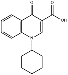 1-环己基-4-氧代-1,4-二氢喹啉-3-羧酸分子式结构图