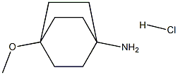 4-methoxybicyclo[2.2.2]octan-1-amine hydrochloride分子式结构图