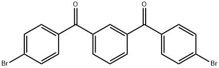 1,3-双(4-溴苯甲酰基)苯分子式结构图