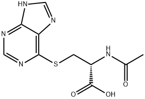 S-(6-purinyl)-N-acetylcysteine分子式结构图