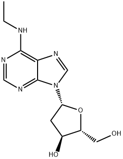 N6-Ethyl-2'-deoxyadenosine分子式结构图