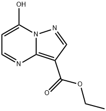 7-羟基吡唑并[1,5-A]嘧啶-3-羧酸乙酯分子式结构图