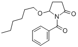 2-Pyrrolidinone, 1-benzoyl-5-(hexyloxy)-, (+-)-分子式结构图