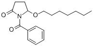 (+-)-1-Benzoyl-5-(heptyloxy)-2-pyrrolidinone分子式结构图