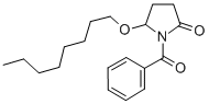 2-Pyrrolidinone, 1-benzoyl-5-(octyloxy)-, (+-)-分子式结构图