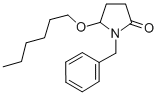 (+-)-5-(Hexyloxy)-1-(phenylmethyl)-2-pyrrolidinone分子式结构图