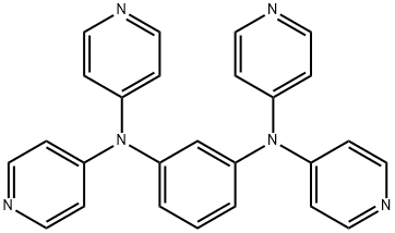 N1,N1,N3,N3-四(吡啶-4-基)苯-1,3-二胺分子式结构图