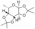 1,2,3,4-DI-O-ISOPROPYLIDENE-ALPHA-L-FUCOPYRANOSIDE分子式结构图