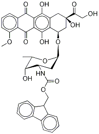 N-(9-FluorenylMethoxycarbonyl) Doxorubicin分子式结构图