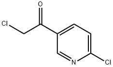 2-氯-1-(6-氯吡啶-3-基)乙酮分子式结构图