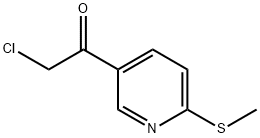 5-(氯乙酰基)-2-(甲硫基)吡啶分子式结构图