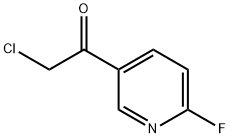 Ethanone, 2-chloro-1-(6-fluoro-3-pyridinyl)- (9CI)分子式结构图